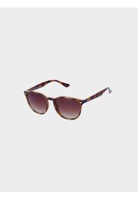 4f - Okulary przeciwsłoneczne z multibarwną powłoką uniseks - brązowe. Kolor: brązowy. Wzór: gradientowy #2
