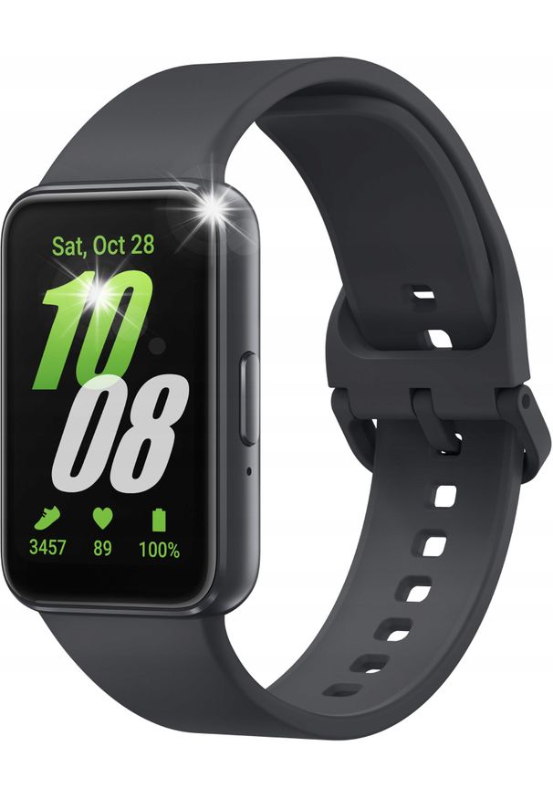 SAMSUNG - Smartwatch Samsung Smartwatch Samsung Galaxy Fit3 Szary 5 ATM AMOLED SpO2 1,6. Rodzaj zegarka: smartwatch. Kolor: szary