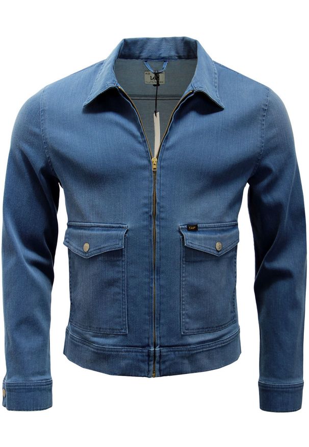 Lee - LEE ZIP JACKET MĘSKA KURTKA JEANSOWA BB FINISH L89DCGBB. Materiał: jeans