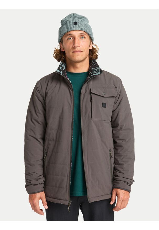 Billabong Kurtka przejściowa Unwind Revo EBYJK00124 Szary Regular Fit. Kolor: szary. Materiał: syntetyk