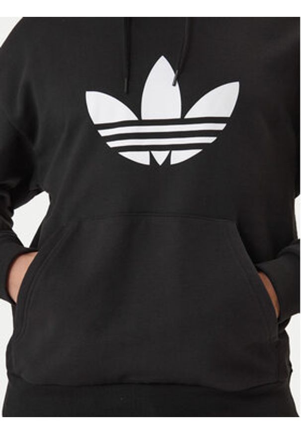 Adidas - adidas Bluza adicolor Trefoil KE0877 Czarny Loose Fit. Kolor: czarny. Materiał: bawełna
