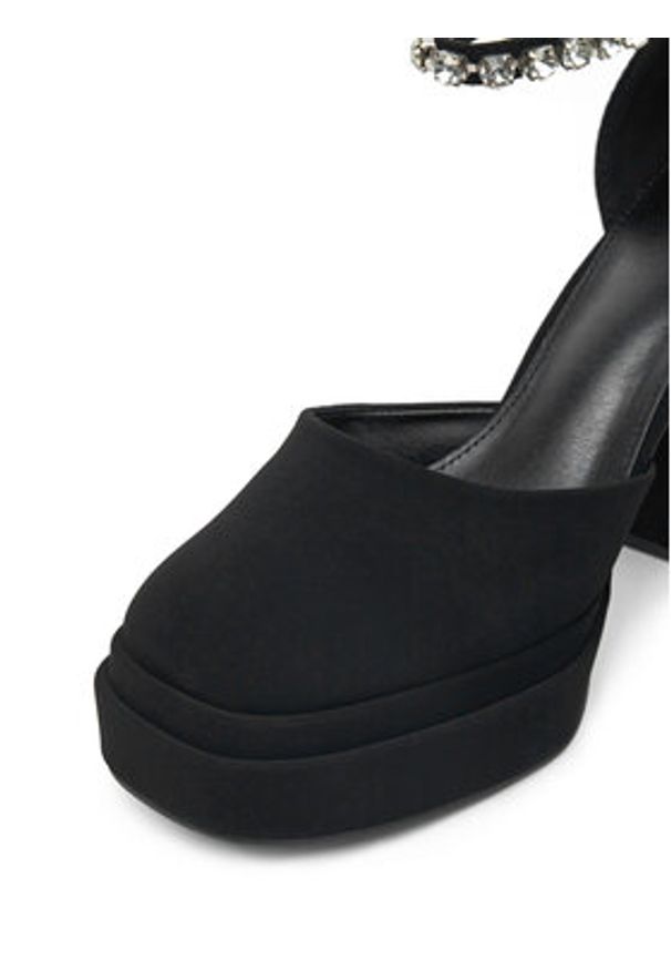 DeeZee Półbuty LW85478-6 Czarny. Kolor: czarny. Materiał: materiał