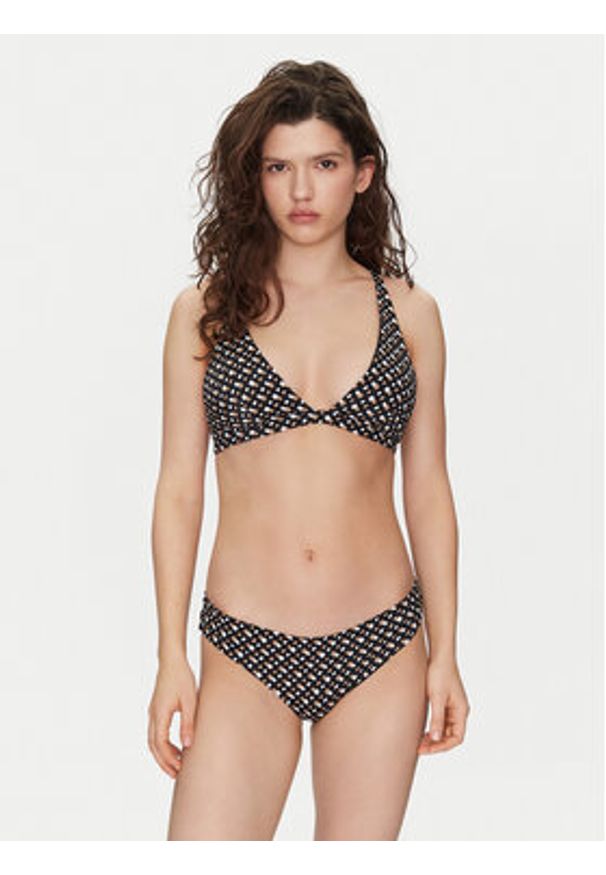BOSS Góra od bikini Bb Monogram 50535257 Czarny. Kolor: czarny. Materiał: syntetyk