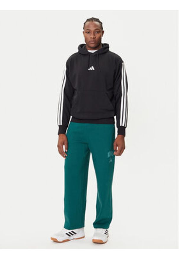 Adidas - adidas Bluza Essentials 3-Stripes JE6297 Czarny Regular Fit. Kolor: czarny. Materiał: bawełna
