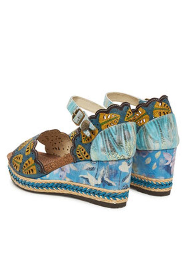 Laura Vita Espadryle Facyo 86 Kolorowy. Materiał: skóra. Wzór: kolorowy