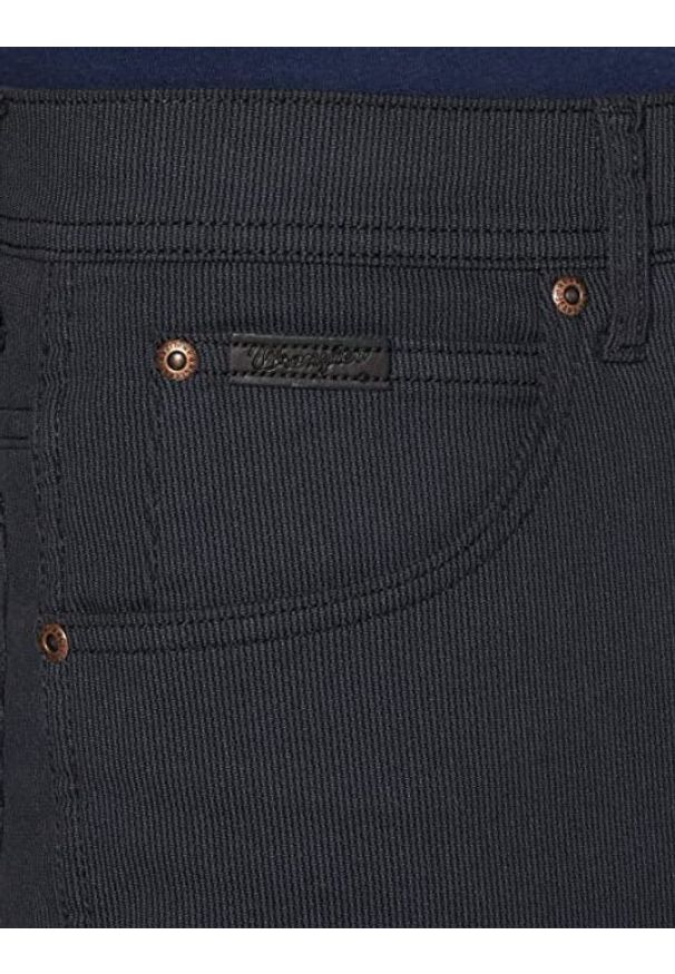 Wrangler - WRANGLER TEXAS SLIM MĘSKIE SPODNIE MATERIAŁOWE MATERIAŁ BLACK W12SW5100 112126525. Materiał: materiał