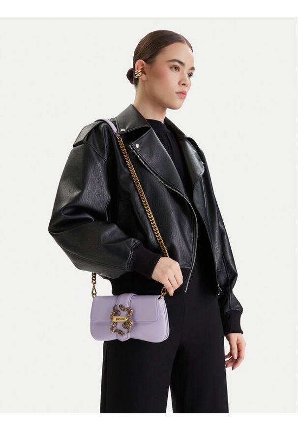 Just Cavalli Torebka 80RA4BA7 ZSA89 Fioletowy. Kolor: fioletowy. Materiał: skórzane