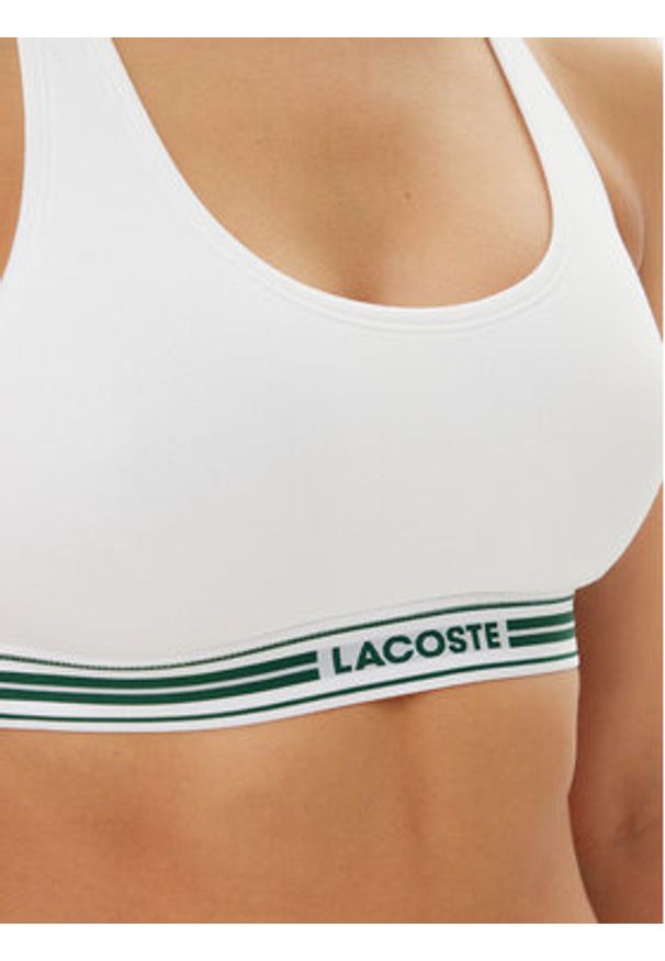 Lacoste Biustonosz top IF8167 Biały. Kolor: biały. Materiał: bawełna