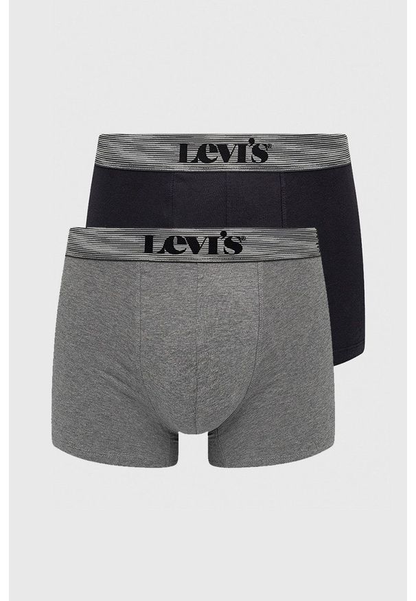 Levi's® - Levi's Bokserki (2-pack) męskie kolor czarny. Kolor: czarny