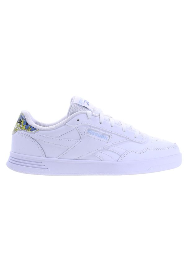 Reebok - Buty na co dzień damskie REEBOK COURT ADVANCE skóra. Okazja: na co dzień. Kolor: biały. Materiał: tkanina, materiał, skóra, syntetyk