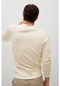 Mango Man - Sweter AVENA. Okazja: na co dzień. Kolor: biały. Materiał: bawełna, dzianina, poliamid. Długość rękawa: długi rękaw. Długość: długie. Wzór: gładki. Styl: casual #2