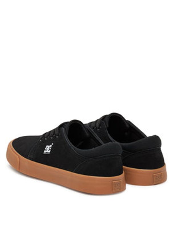 DC Tenisówki SS25-3C015 Czarny. Kolor: czarny. Materiał: skóra, nubuk