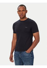 Guess T-Shirt M6YI24 K3728 Granatowy Extra Slim Fit. Kolor: niebieski. Materiał: bawełna #1