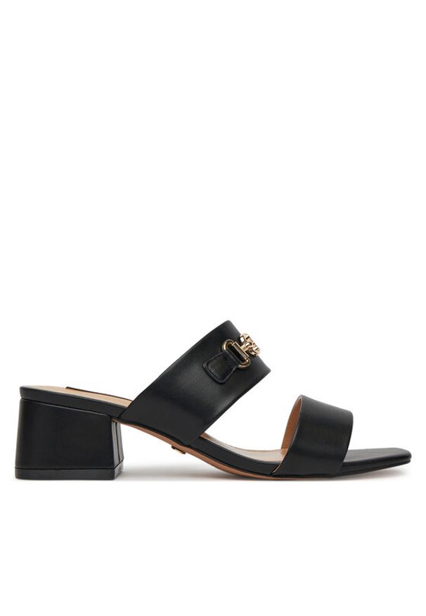 Nine West Klapki 2560-01 Czarny. Kolor: czarny. Materiał: materiał, syntetyk