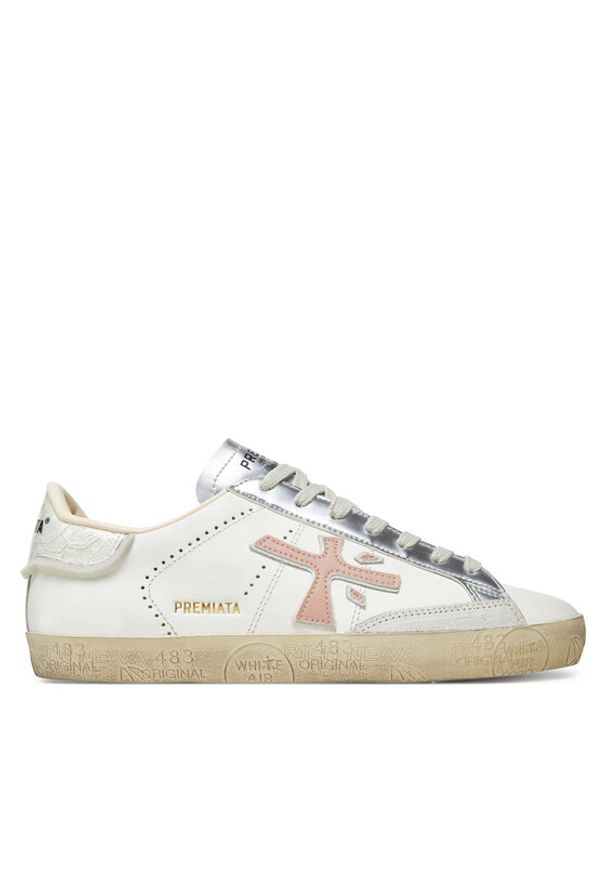 Premiata Sneakersy Stevend 7281 Biały. Kolor: biały. Materiał: skóra