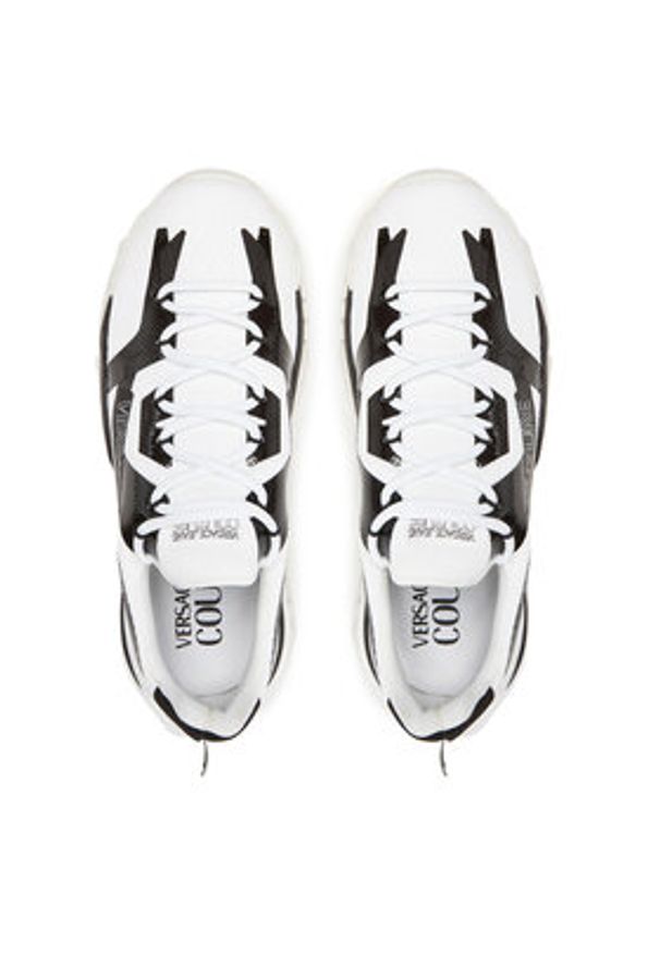 Versace Jeans Couture Sneakersy 78YA3SI8 Biały. Kolor: biały. Materiał: skóra