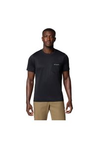columbia - Koszulka męska Columbia Hike Pocket Crew. Kolor: czarny. Sport: turystyka piesza #1