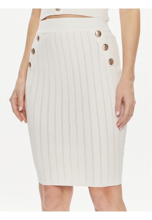 Marciano Guess Spódnica ołówkowa 4GGD00 5810Z Beżowy Slim Fit. Kolor: beżowy. Materiał: wiskoza