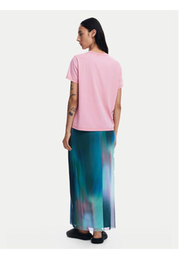 Desigual T-Shirt Brandy 24WWTK24 Różowy Regular Fit. Kolor: różowy. Materiał: bawełna