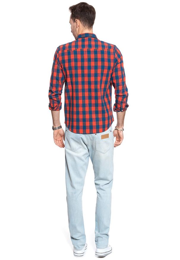 Wrangler - WRANGLER SPODNIE MĘSKIE SLIDER ICY BLUE W18RFH27D 112127368