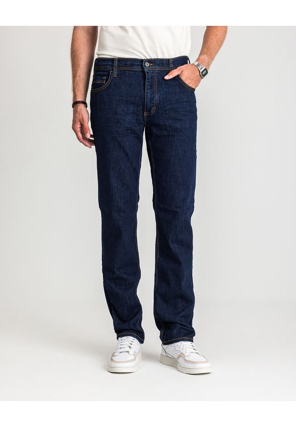 Męskie Spodnie Jeansowe Mustang Style Washington Straight Denim Blue 1017119 5000 901