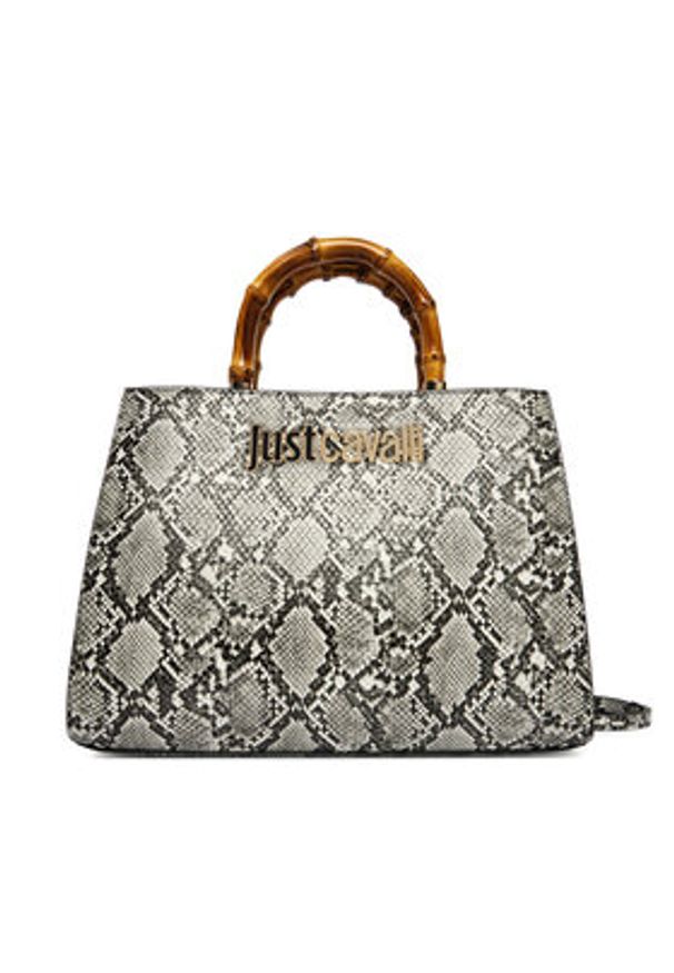 Just Cavalli Torebka 80RA4BD3 ZSD84 Szary. Kolor: szary. Materiał: skórzane