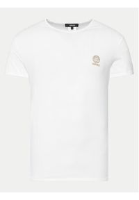 VERSACE - Versace Komplet t-shirtów AU10193 1A10011 Biały Slim Fit. Kolor: biały. Materiał: bawełna #5