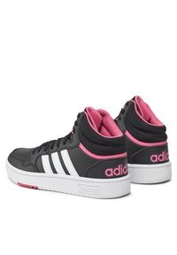 Adidas - adidas Sneakersy Hoops 3.0 Mid Shoes IG7896 Czarny. Kolor: czarny. Materiał: skóra #6