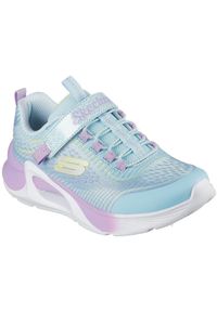 skechers - Adidasy Skechers Tide Tech, Dzieci. Okazja: na uczelnię. Kolor: niebieski. Materiał: materiał. Model: Skechers Sport. Sport: joga i pilates
