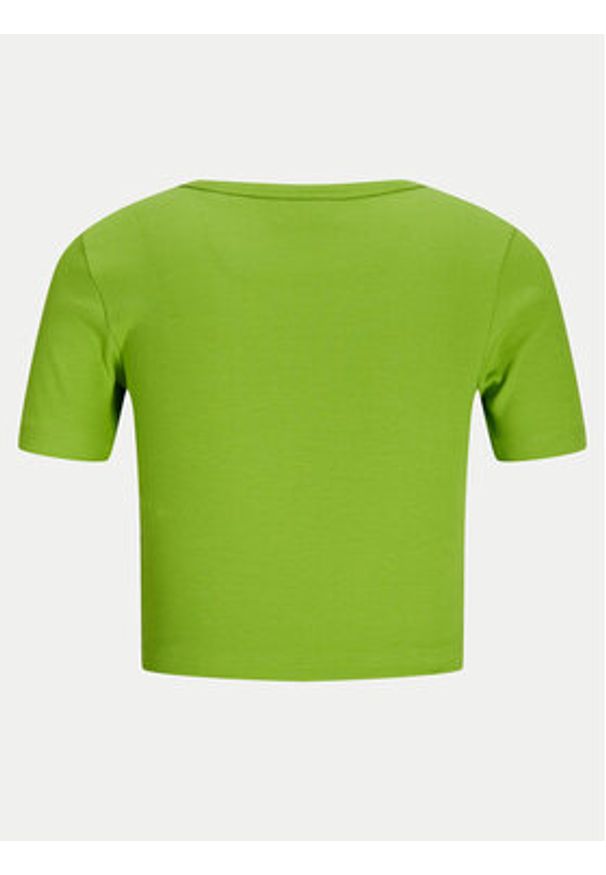 JJXX T-Shirt Florie 12217164 Zielony Slim Fit. Kolor: zielony. Materiał: bawełna