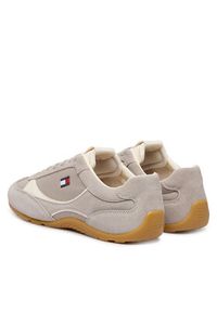 TOMMY HILFIGER - Tommy Hilfiger Sneakersy EM0EM01718 Beżowy jasny. Kolor: beżowy. Materiał: skóra, zamsz #5