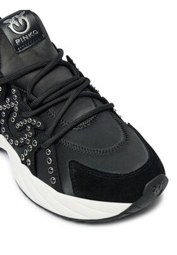 Pinko - PINKO Sneakersy Ariel 16 SS0085T029 Czarny. Kolor: czarny. Materiał: zamsz, skóra