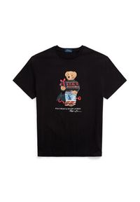 Polo Ralph Lauren T-Shirt 710854497027 Czarny Regular Fit. Typ kołnierza: polo. Kolor: czarny. Materiał: bawełna
