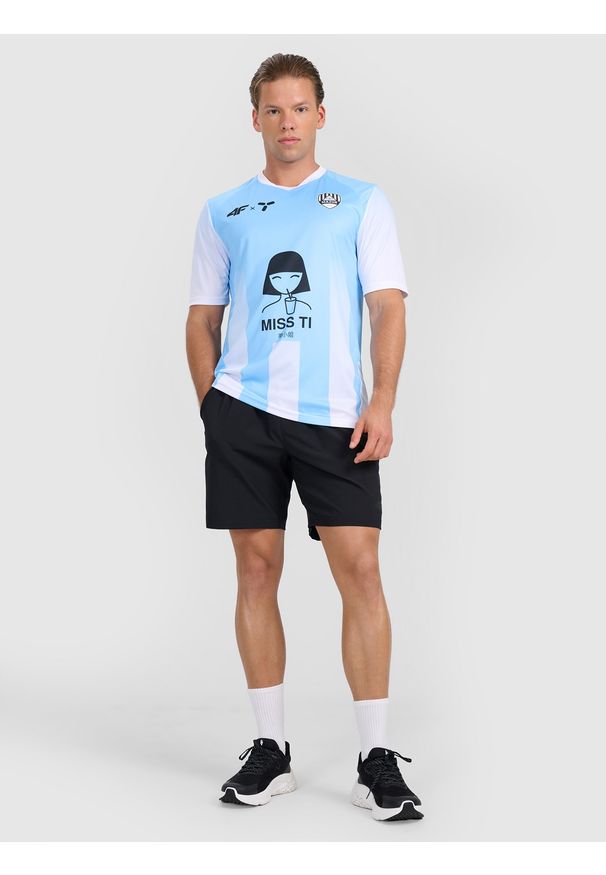 4f - 4F Koszulka klubowa wyjazdowa z sezonu 2024/25 męska 4F x Mazur Radzymin - niebieska 3XL. Kolor: niebieski. Materiał: dzianina, włókno. Długość: długie. Sezon: lato