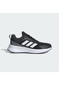 Adidas - Buty dla dzieci Fortarun 4.0. Okazja: na uczelnię. Kolor: czarny, szary, biały, wielokolorowy. Sport: joga i pilates