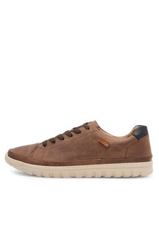 Go Soft Sneakersy MONE-01 MI08 Brązowy. Kolor: brązowy. Materiał: skóra