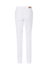 Olsen Spodnie materiałowe Mona 14000620 Biały Slim Fit. Kolor: biały. Materiał: syntetyk
