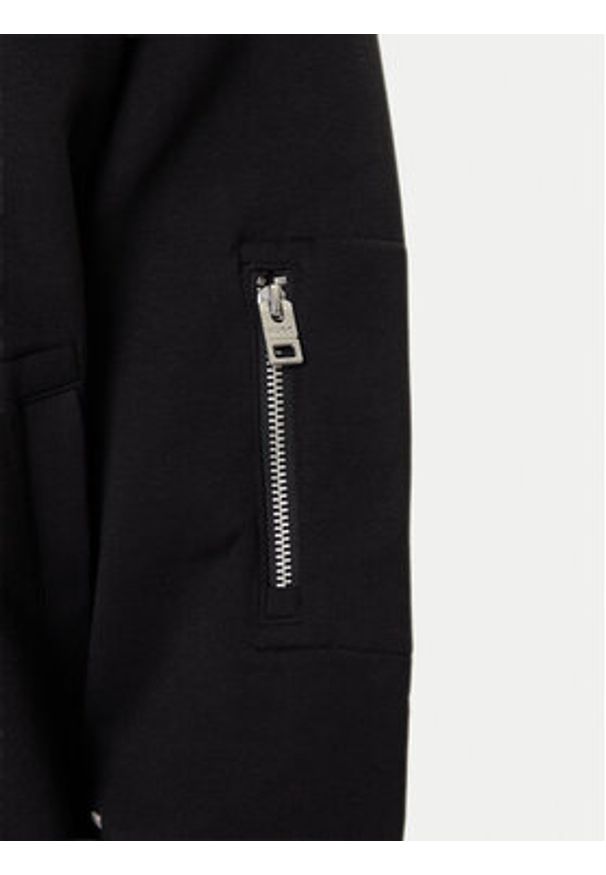 Hugo - HUGO Bluza Dargenzip 50542590 Czarny Oversize. Kolor: czarny. Materiał: bawełna