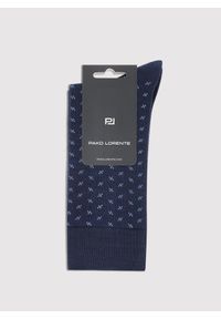 Pako Lorente - PAKO LORENTE - Granatowe skarpety we wzorki. Kolor: niebieski #2