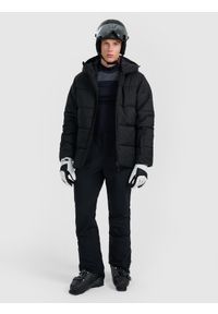 4f - 4F Spodnie narciarskie softshellowe membrana 8000 męskie - czarne 3XL. Kolor: czarny. Materiał: softshell. Sezon: zima. Sport: narciarstwo