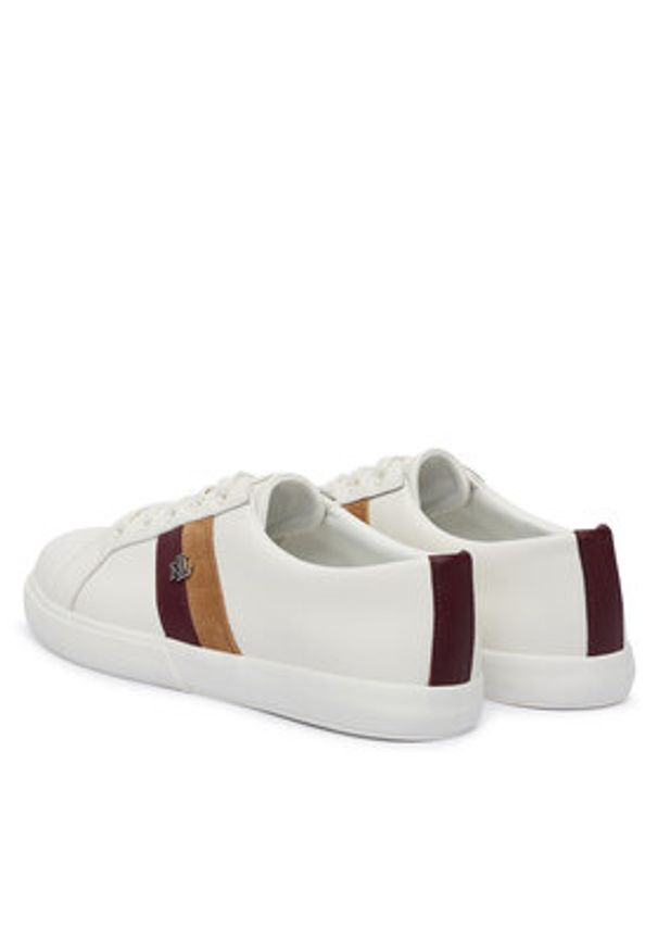 Lauren Ralph Lauren - LAUREN RALPH LAUREN Sneakersy Janson II 802979187003 Biały. Kolor: biały. Materiał: skóra