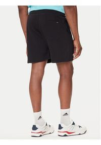 Tommy Jeans Szorty sportowe Stack Logo DM0DM21803 Czarny Relaxed Fit. Kolor: czarny. Materiał: bawełna. Styl: sportowy