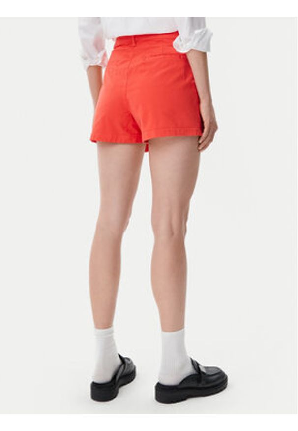 Tommy Jeans Szorty materiałowe Claire DW0DW21643 Pomarańczowy Regular Fit. Kolor: pomarańczowy. Materiał: bawełna