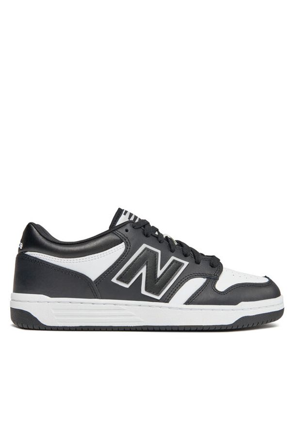 New Balance Sneakersy BB480LBA Czarny. Kolor: czarny. Materiał: skóra