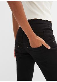 bonprix - Spodnie twillowe ze stretchem. Kolor: czarny #2