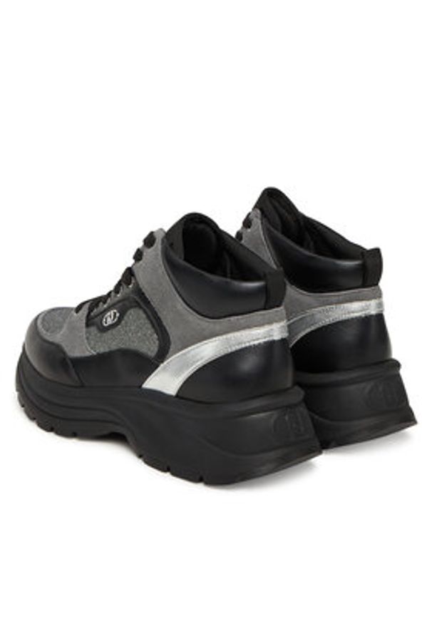 Liu Jo Sneakersy Eva 08 BF5037 PX742 Czarny. Kolor: czarny. Materiał: skóra
