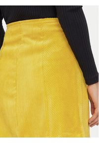 United Colors of Benetton - United Colors Of Benetton Spódnica mini 4Q5GD0048 Żółty Regular Fit. Kolor: żółty. Materiał: syntetyk #2