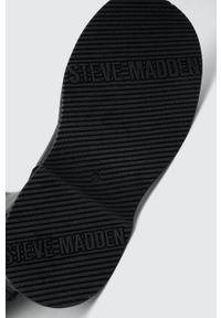 Steve Madden kozaki skórzane Gylana damskie kolor czarny na platformie SM11002676. Nosek buta: okrągły. Kolor: czarny. Materiał: skóra. Szerokość cholewki: normalna. Obcas: na platformie #3