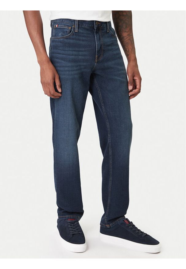 TOMMY HILFIGER - Tommy Hilfiger Jeansy Denton MW0MW41902 Granatowy Straight Fit. Kolor: niebieski