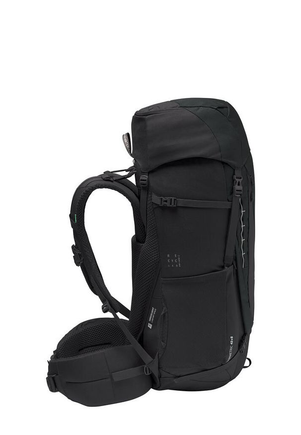 Plecak górski Vaude Asymmetric 42+8 - black. Kolor: czarny